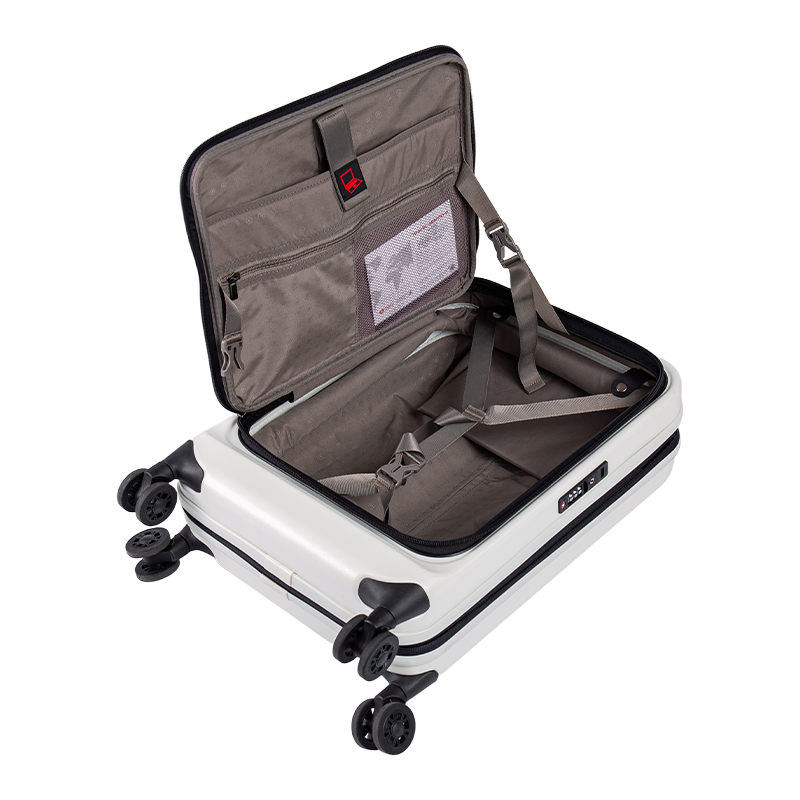 Hành lý mang theo độ cứng màu trắng